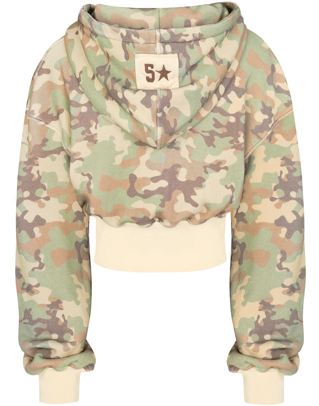 Camo Crop Hoodie Set