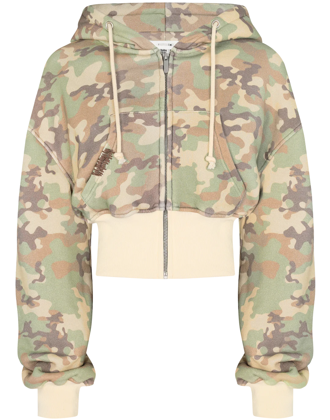 Camo Crop Hoodie Set