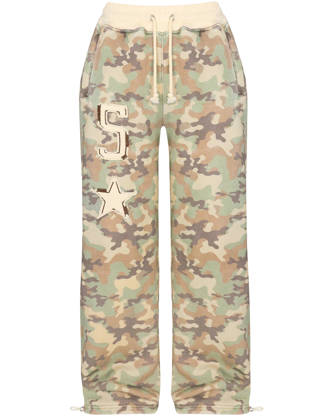 Camo Crop Hoodie Set