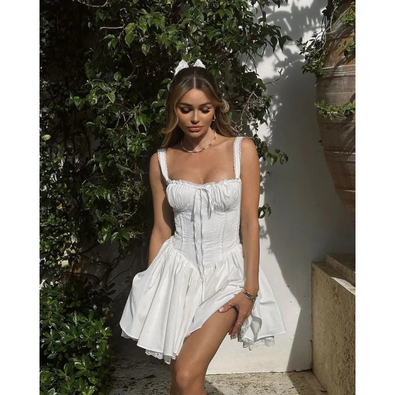 French style Milkmaid Dress