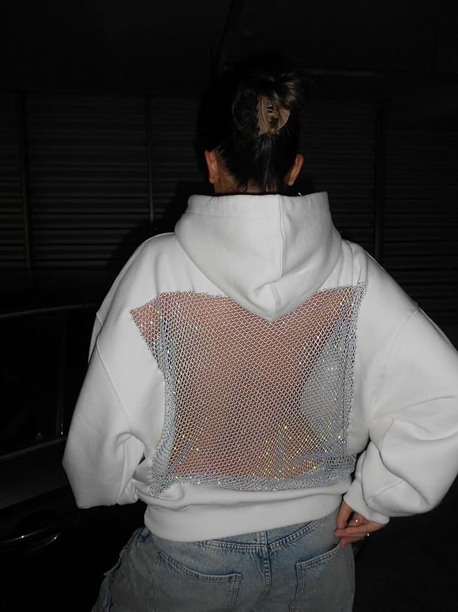 Crystal Mesh hoodie
