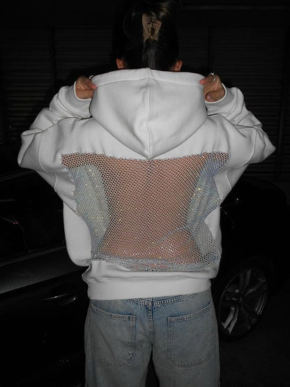 Crystal Mesh hoodie