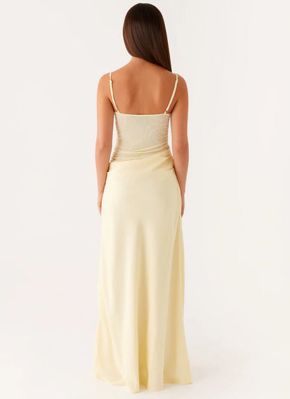 Viral Pink Lace Maxi